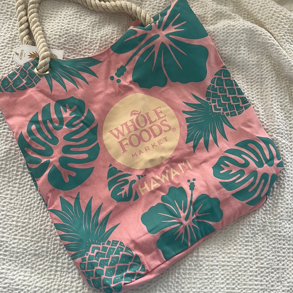 Whole Foods Hawaii Tag Aloha Tote Bag